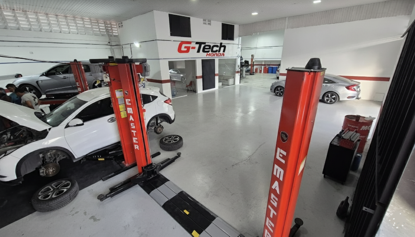 Foto da estrutura da oficina G-Tech